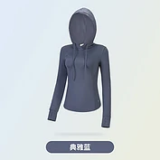 佳燦瑜伽服連帽長(zhǎng)袖女T恤秋季新款運(yùn)動(dòng)上衣健身服跑步外套緊身衣