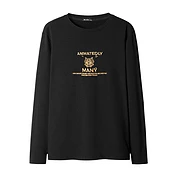 佳燦男裝秋季新款長袖t恤男士休閑繡花打底衣圓領(lǐng)德絨上衣潮