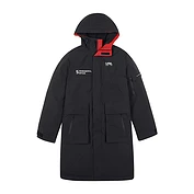 佳燦戶外羽絨服男冬季新款工裝派克連帽中長款羽絨服外套女