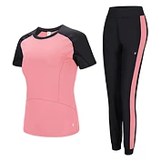 佳燦 新款瑜伽服套裝女跑步運(yùn)動(dòng)服健身房跑步長(zhǎng)袖春夏季健身服