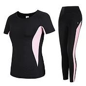 佳燦瑜伽服女套裝 新款健身服健身房運(yùn)動(dòng)服兩件套跑步服夏季