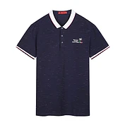 佳燦男裝 夏季新款純色翻領(lǐng)上衣 男青年繡標(biāo)修身微彈POLO衫