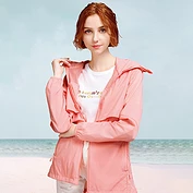 佳燦防曬衫女 夏季新款輕薄透氣防紫外線中長款連帽防曬衣服潮