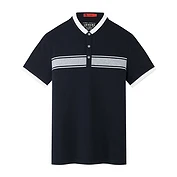 佳燦男裝 夏季新款男士短袖t恤青年翻領(lǐng)條紋商務(wù)休閑Polo衫男