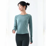 佳燦瑜伽服長袖秋季新款T恤休閑健身服運動上衣女跑步健身緊身衣